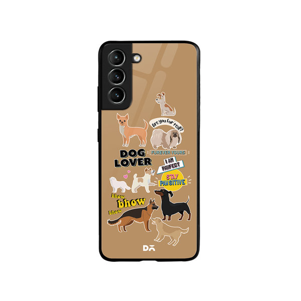 

DailyObjects Fur Babies Glass Case Cover For Samsung Galaxy S21 Plus