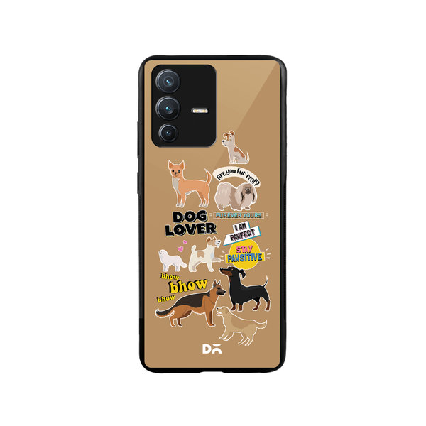 

DailyObjects Fur Babies Glass Case Cover For Vivo V23 Pro