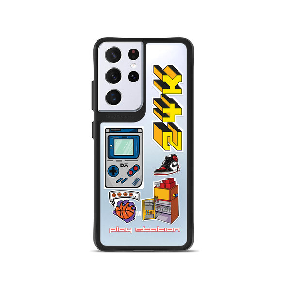 

DailyObjects Game Mode Black Hybrid Clear Case Cover For Samsung Galaxy S21 Ultra
