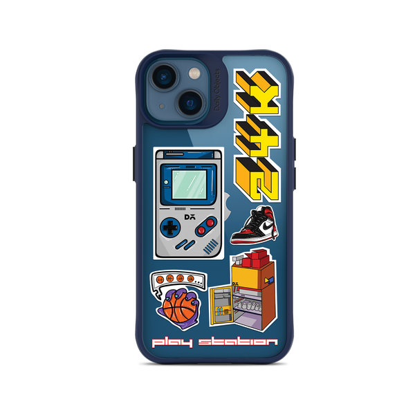 

DailyObjects Game Mode Blue Hybrid Clear Case Cover For iPhone 14 Plus