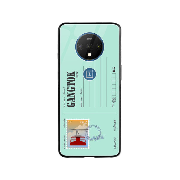 DailyObjects Gangtok Ropeway Postcard Glass Case Cover For OnePlus 7T