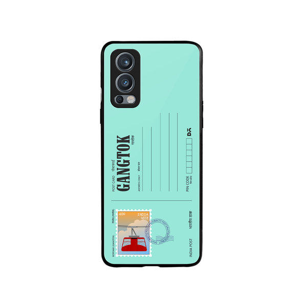 

DailyObjects Gangtok Ropeway Postcard Glass Case Cover For OnePlus Nord 2
