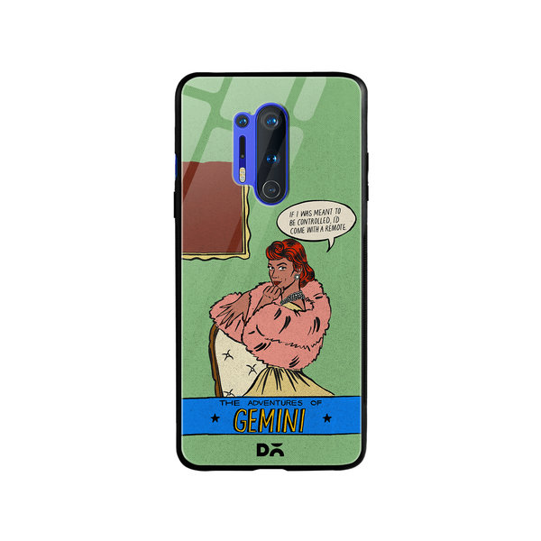 

DailyObjects Gemini Glass Case Cover For OnePlus 8 Pro