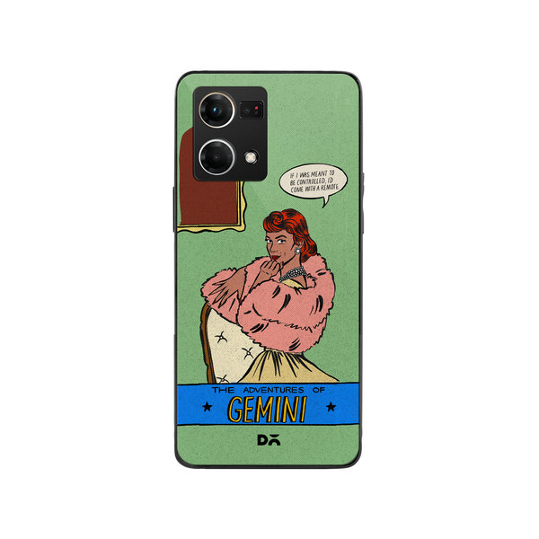 

DailyObjects Gemini Glass Case Cover For Oppo Reno 7