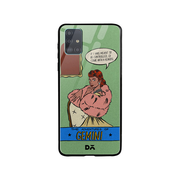 

DailyObjects Gemini Glass Case Cover For Samsung Galaxy A71