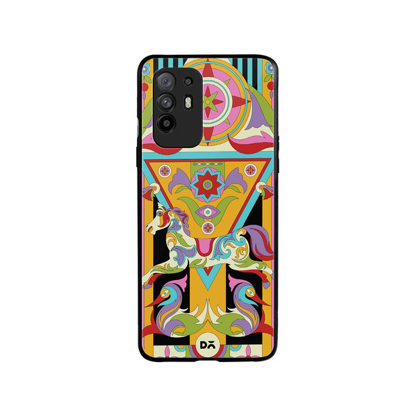 

DailyObjects Ghoda Mela Glass Case Cover For Oppo F19 Pro Plus