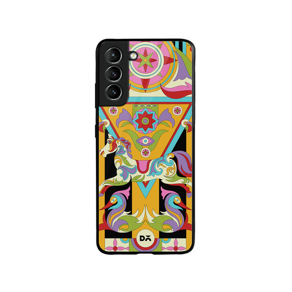

DailyObjects Ghoda Mela Glass Case Cover For Samsung Galaxy S21 FE