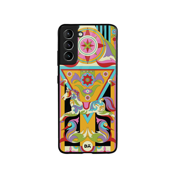 

DailyObjects Ghoda Mela Glass Case Cover For Samsung Galaxy S21 Plus