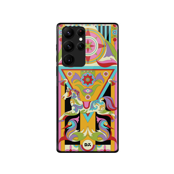 

DailyObjects Ghoda Mela Glass Case Cover For Samsung Galaxy S22 Ultra