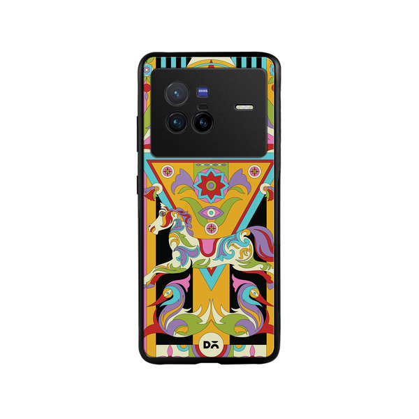 

DailyObjects Ghoda Mela Glass Case Cover For Vivo X80