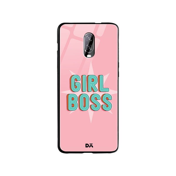 

DailyObjects Girl Boss Star Glass Case Cover For OnePlus 7