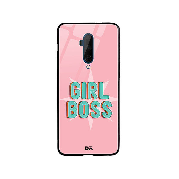 

DailyObjects Girl Boss Star Glass Case Cover For OnePlus 7T Pro