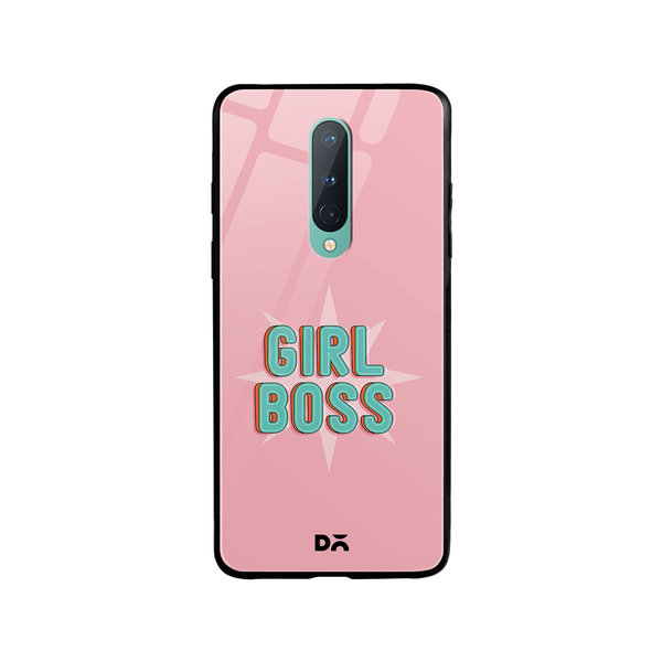 

DailyObjects Girl Boss Star Glass Case Cover For OnePlus 8