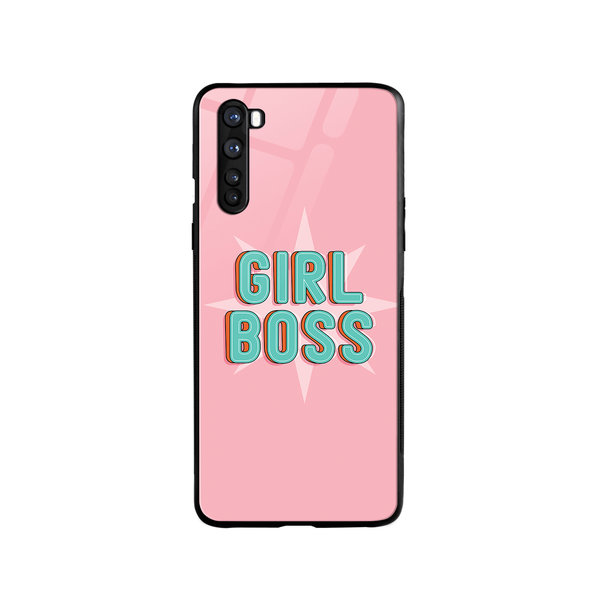 

DailyObjects Girl Boss Star Glass Case Cover For OnePlus Nord