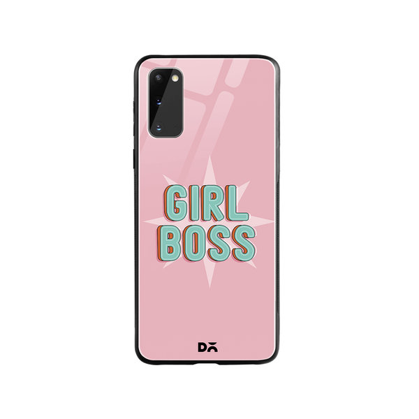 

DailyObjects Girl Boss Star Glass Case Cover For Samsung Galaxy S20