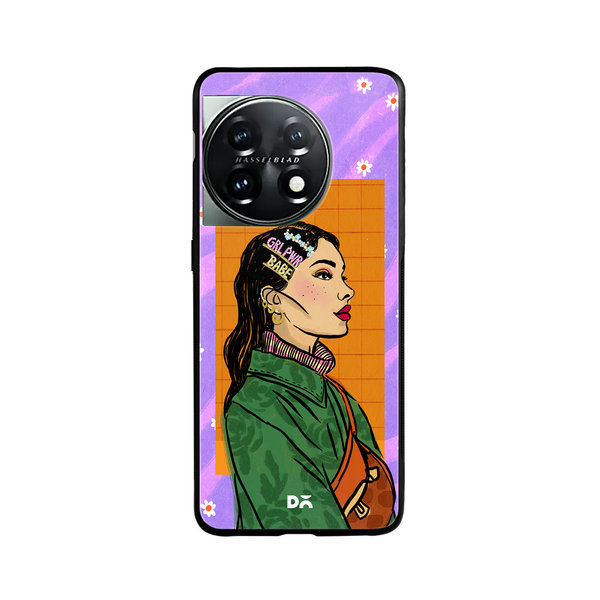

DailyObjects Girl Power Babe Glass Case Cover For OnePlus 11 5G