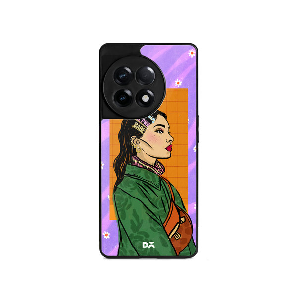 

DailyObjects Girl Power Babe Glass Case Cover For OnePlus 11R