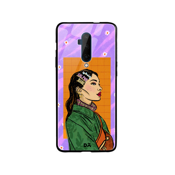 

DailyObjects Girl Power Babe Glass Case Cover For OnePlus 7T Pro