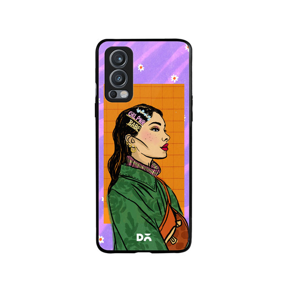 

DailyObjects Girl Power Babe Glass Case Cover For OnePlus Nord 2
