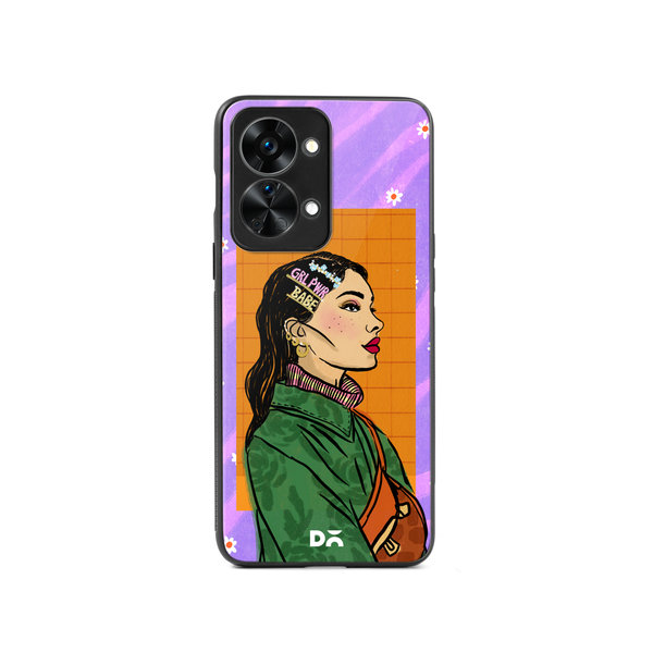 

DailyObjects Girl Power Babe Glass Case Cover For OnePlus Nord 2T