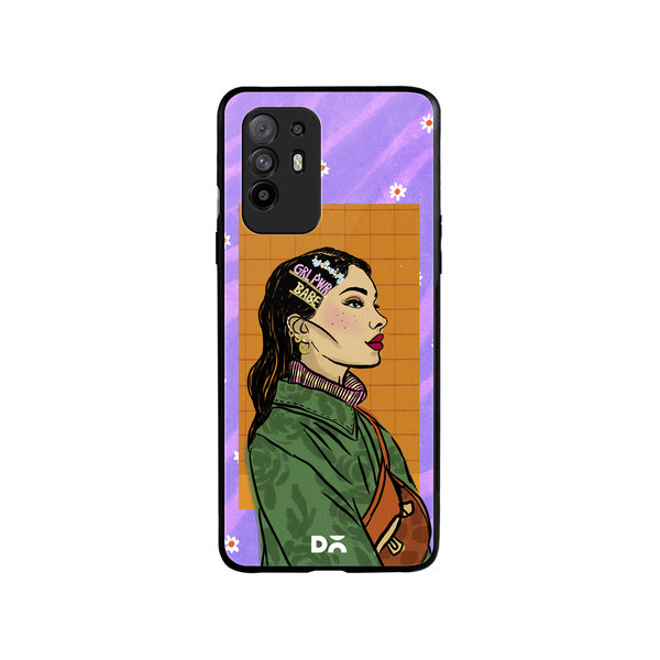 

DailyObjects Girl Power Babe Glass Case Cover For Oppo F19 Pro Plus