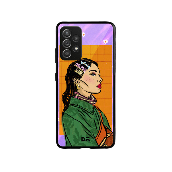 DailyObjects Girl Power Babe Glass Case Cover For Samsung Galaxy A52