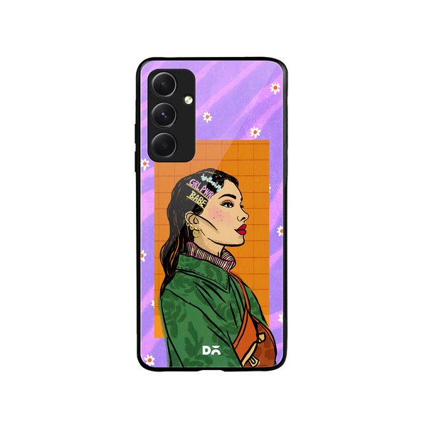 

DailyObjects Girl Power Babe Glass Case Cover For Samsung Galaxy A54 5G