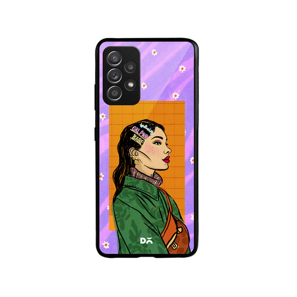 

DailyObjects Girl Power Babe Glass Case Cover For Samsung Galaxy A73