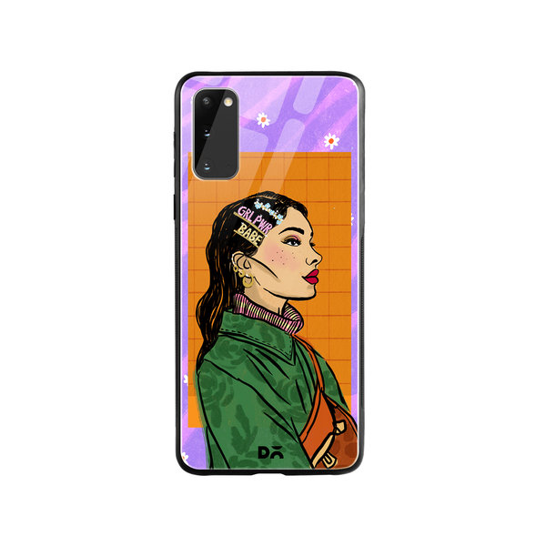

DailyObjects Girl Power Babe Glass Case Cover For Samsung Galaxy S20