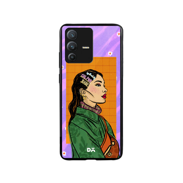 

DailyObjects Girl Power Babe Glass Case Cover For Vivo V23 Pro