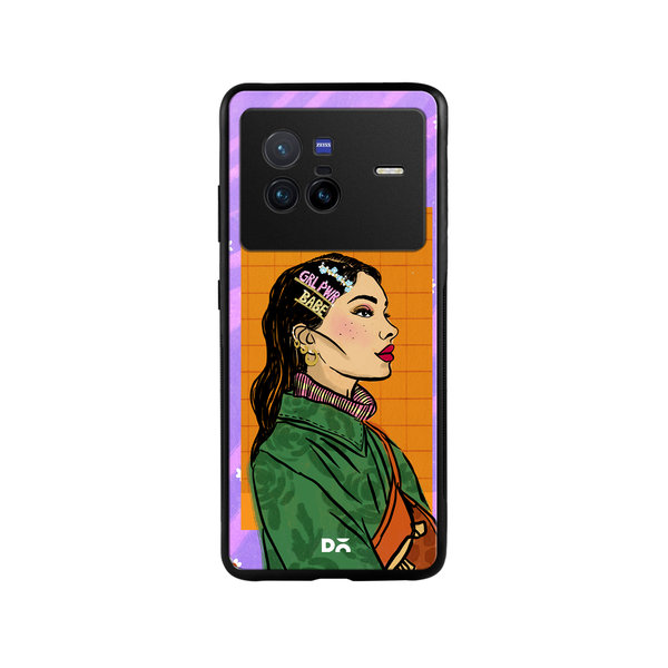 

DailyObjects Girl Power Babe Glass Case Cover For Vivo X80