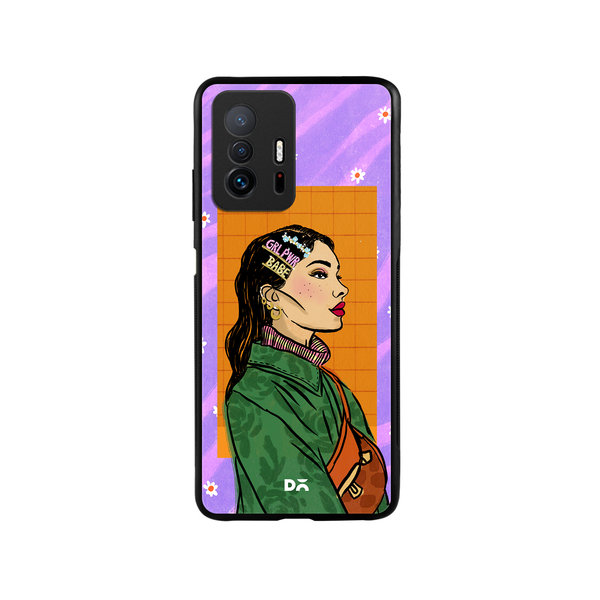 

DailyObjects Girl Power Babe Glass Case Cover For Xiaomi 11T