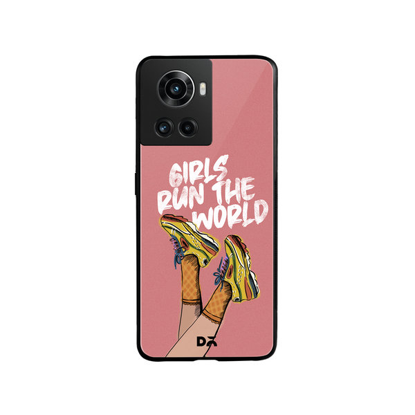 

DailyObjects Girls Run The World Glass Case Cover For OnePlus 10R
