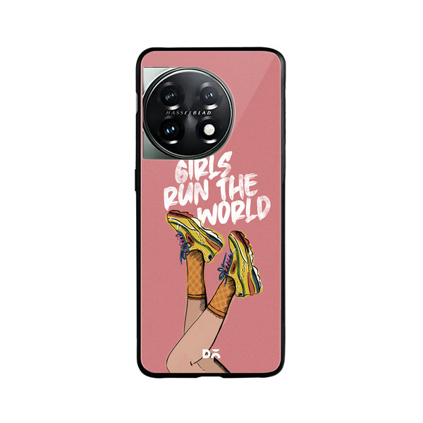 

DailyObjects Girls Run The World Glass Case Cover For OnePlus 11 5G