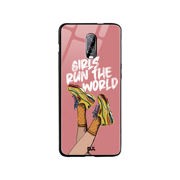 

DailyObjects Girls Run The World Glass Case Cover For OnePlus 7