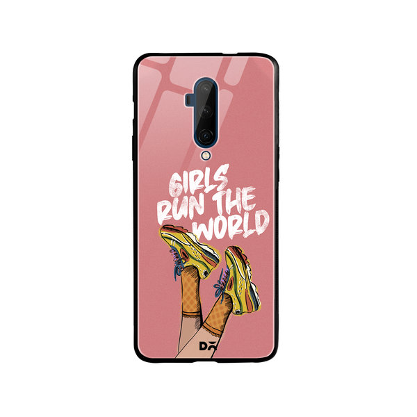 

DailyObjects Girls Run The World Glass Case Cover For OnePlus 7T Pro