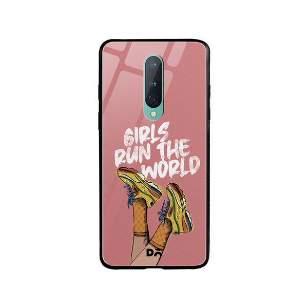 

DailyObjects Girls Run The World Glass Case Cover For OnePlus 8