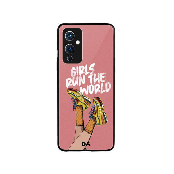 

DailyObjects Girls Run The World Glass Case Cover For OnePlus 9