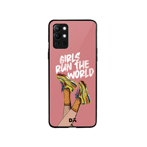 

DailyObjects Girls Run The World Glass Case Cover For OnePlus 9R