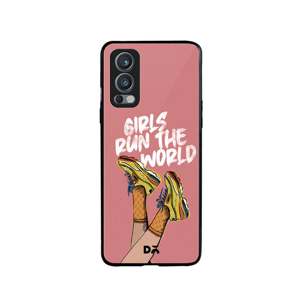 

DailyObjects Girls Run The World Glass Case Cover For OnePlus Nord 2