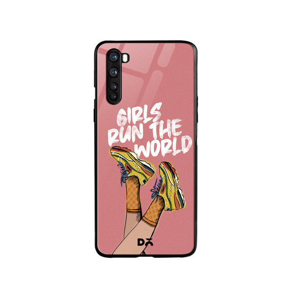 

DailyObjects Girls Run The World Glass Case Cover For OnePlus Nord
