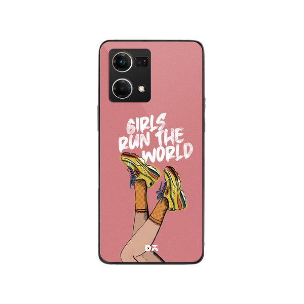 

DailyObjects Girls Run The World Glass Case Cover For Oppo Reno 7