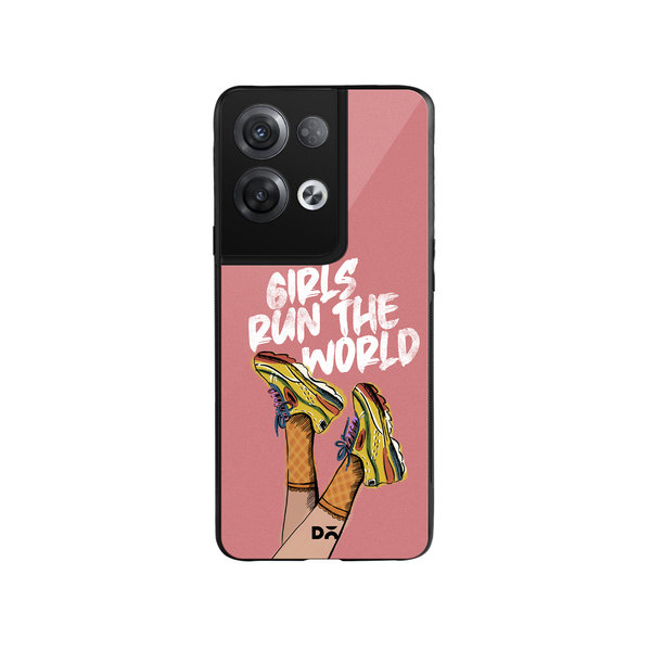 

DailyObjects Girls Run The World Glass Case Cover For Oppo Reno 8