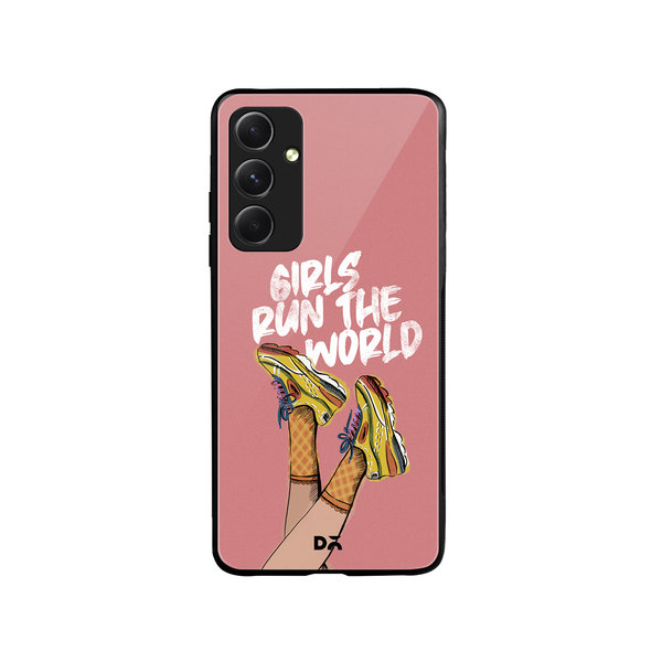 

DailyObjects Girls Run The World Glass Case Cover For Samsung Galaxy A54 5G