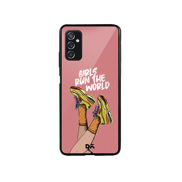 

DailyObjects Girls Run The World Glass Case Cover For Samsung Galaxy M52