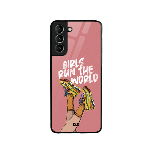 

DailyObjects Girls Run The World Glass Case Cover For Samsung Galaxy S21 FE