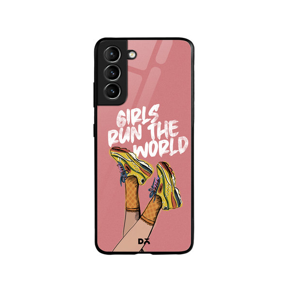 

DailyObjects Girls Run The World Glass Case Cover For Samsung Galaxy S21