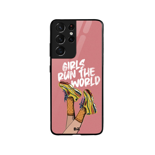 

DailyObjects Girls Run The World Glass Case Cover For Samsung Galaxy S21 Ultra