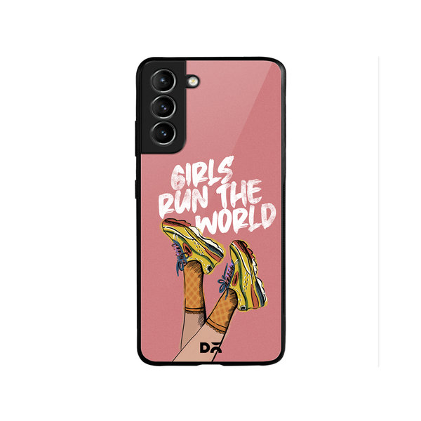 

DailyObjects Girls Run The World Glass Case Cover For Samsung Galaxy S22