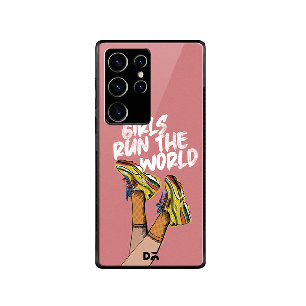 

DailyObjects Girls Run The World Glass Case Cover For Samsung Galaxy S23 Ultra
